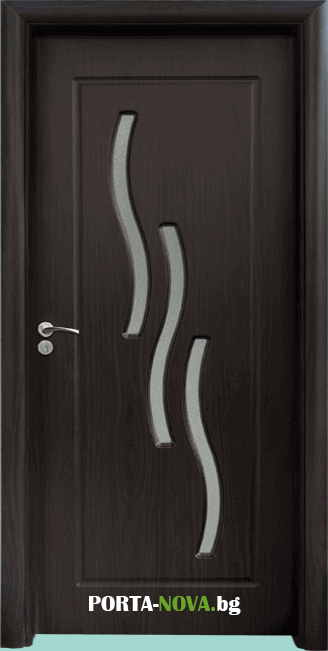Интериорна HDF врата с код 014, цвят Венге