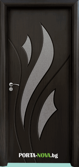 Интериорна HDF врата с код 033, цвят Венге
