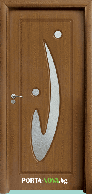 Интериорна врата модел 070, цвят Златен дъб