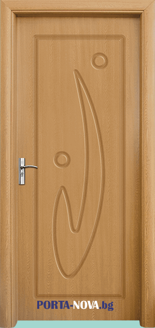 Интериорна врата модел 070-P, цвят Светъл дъб