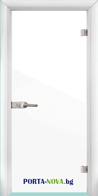 Стъклена интериорна врата, Folio G 15-1, каса цвят Бяла