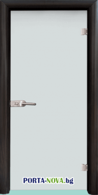 Стъклена интериорна врата, Matt G 11, каса цвят Венге