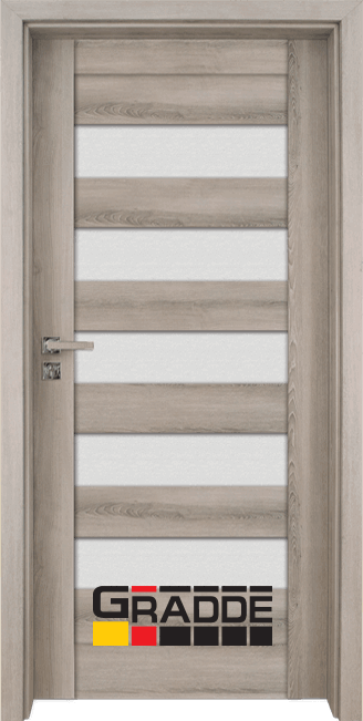 Интериорна врата Gradde серия Aaven Glass, цвят Ясен вералинга