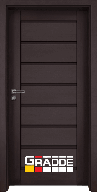 интериорна врата Gradde серия Axel Full, цвят оРЕХ рИБЕЙРА