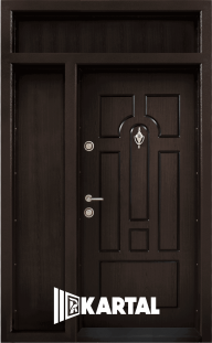 Двукрила входна врата T 108 Цвят Тъмен Орех