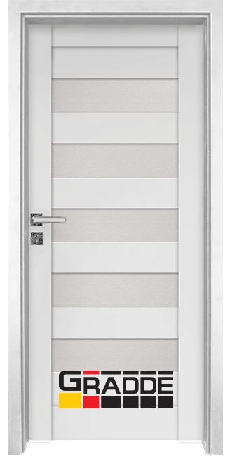 Интериорна врата Gradde Aaven Glas - цвят Бял Мат