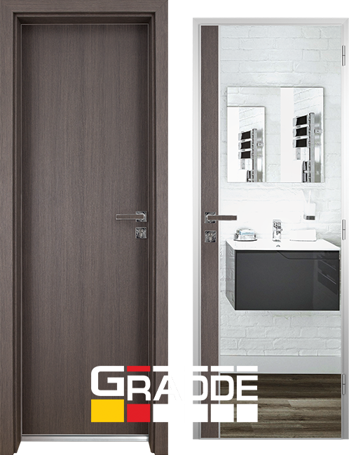 Алуминиева врата за баня Gradde, цвят Сан Диего